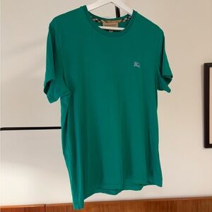 Burberry cotton tee shirt Kelly green